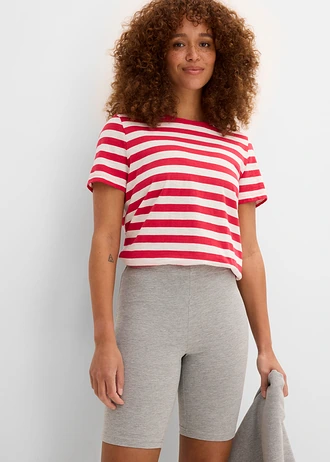 Korte legging (set van 2) • lichtgrijs gemêleerd+zwart • bonprix online shop