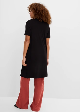 Jachetă tricotată din viscoză moale • negru • magazin bonprix