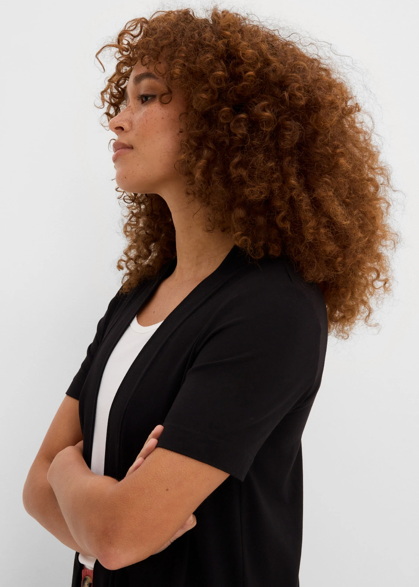 Shirtvest van zachte viscose • zwart • bonprix online shop