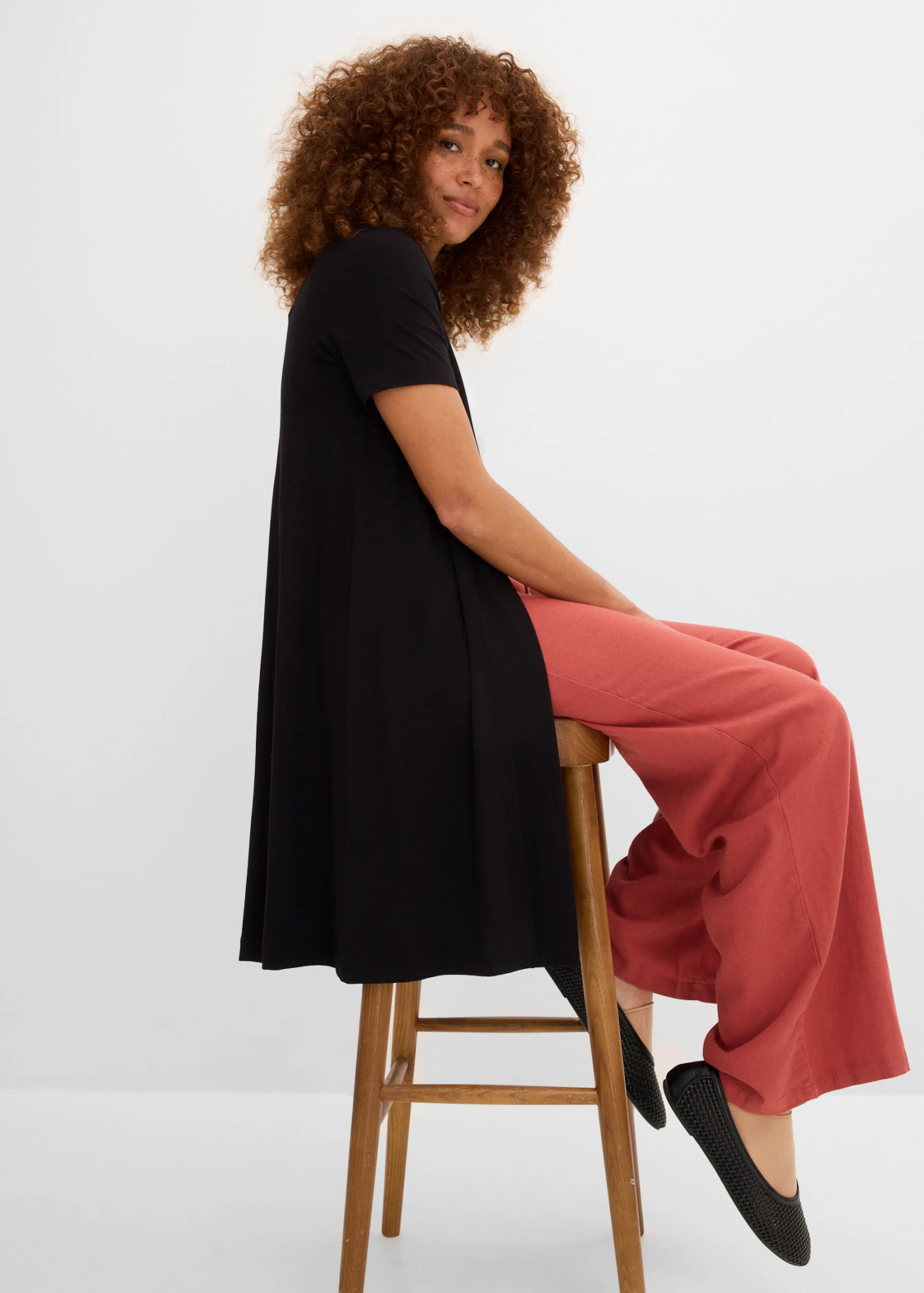 Shirtvest van zachte viscose • zwart • bonprix online shop