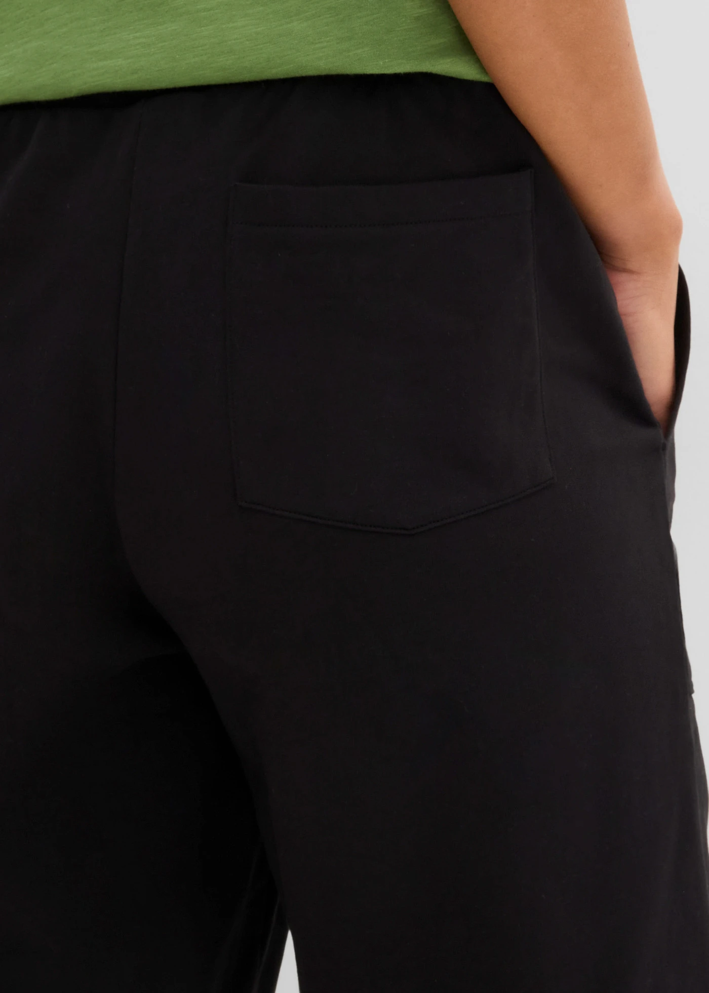 Bermudy z teplákoviny z čisté bavlny • černá • bonprix obchod