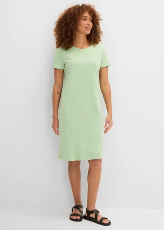 Lot de 2 robes en jersey 100% coton, Couleur: menthe + noir