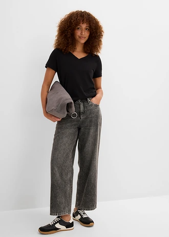 T-shirt van puur katoen • zwart • bonprix online shop