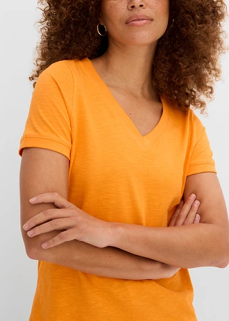 T-shirt van puur katoen • pompoen oranje • bonprix online shop