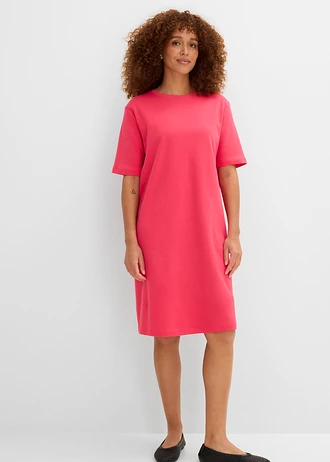 Oversized shirtjurk van katoen (set van 2), Kleur: hisbiscuspink+grijs gemêleerd