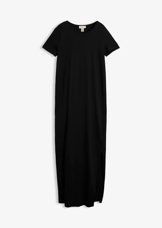 Robe longue 100% coton, Couleur: noir
