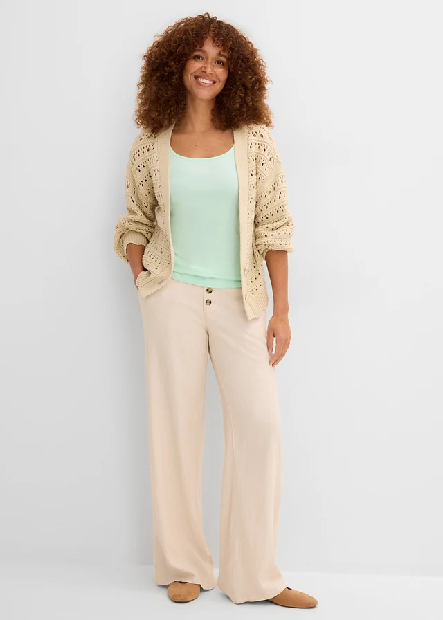 Top (set van 2), Kleur: lichtmint+zwart