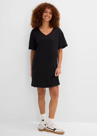 Lot de 2 robes oversize 100% coton, Couleur: noir