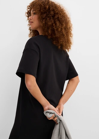 Shirtjurk met V-hals, oversized (set van 2) • zwart • bonprix online shop