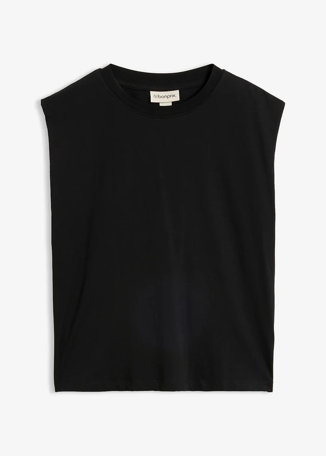Overseized shirt van biologisch katoen, Kleur: zwart