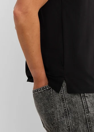 Oversize tričko z čisté organické bavlny • černá • bonprix obchod