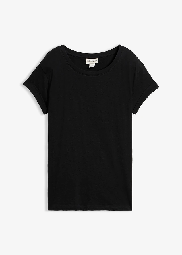 Boxy shirt • zwart • bonprix online shop