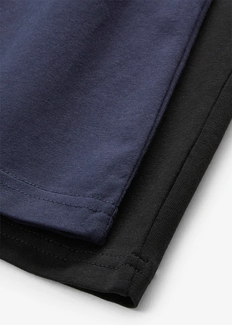 Caprilegging (set van 2) • donkerblauw+zwart • bonprix online shop