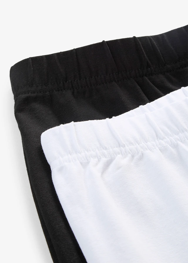 Lot de 2 leggings corsaire • blanc+noir • product-page.page-title-suffix