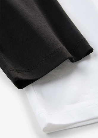 Capri legging (set van 2) • wit/zwart • bonprix online shop