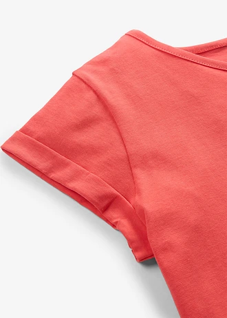 T-shirt van puur katoen • kreeftrood • bonprix online shop