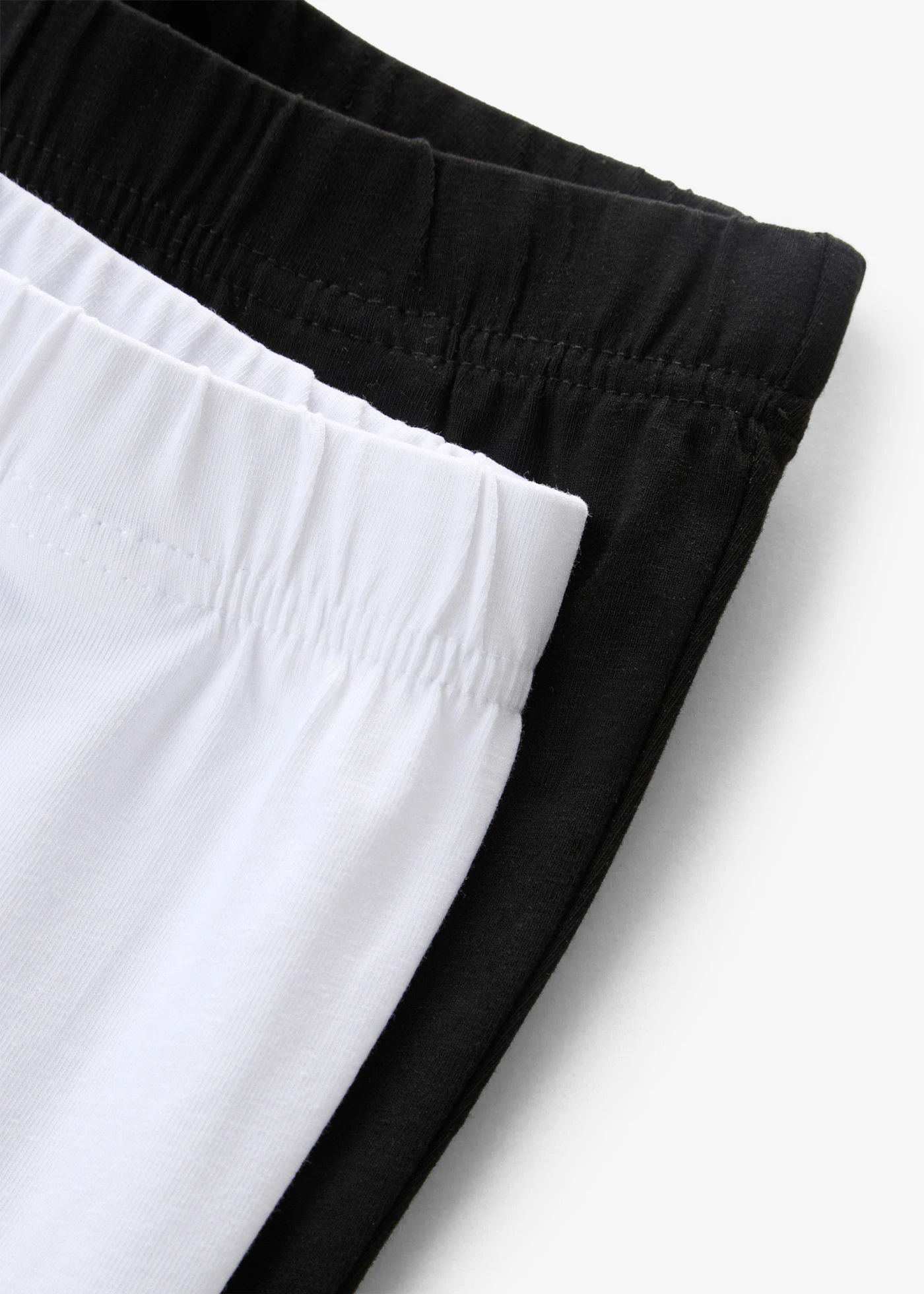 Korte legging (set van 2) • wit+zwart • bonprix online shop
