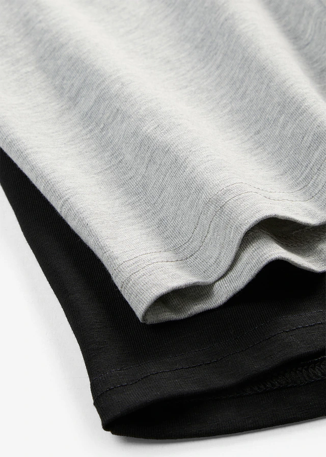 Lot de 2 cyclistes • gris clair chiné + noir • product-page.page-title-suffix