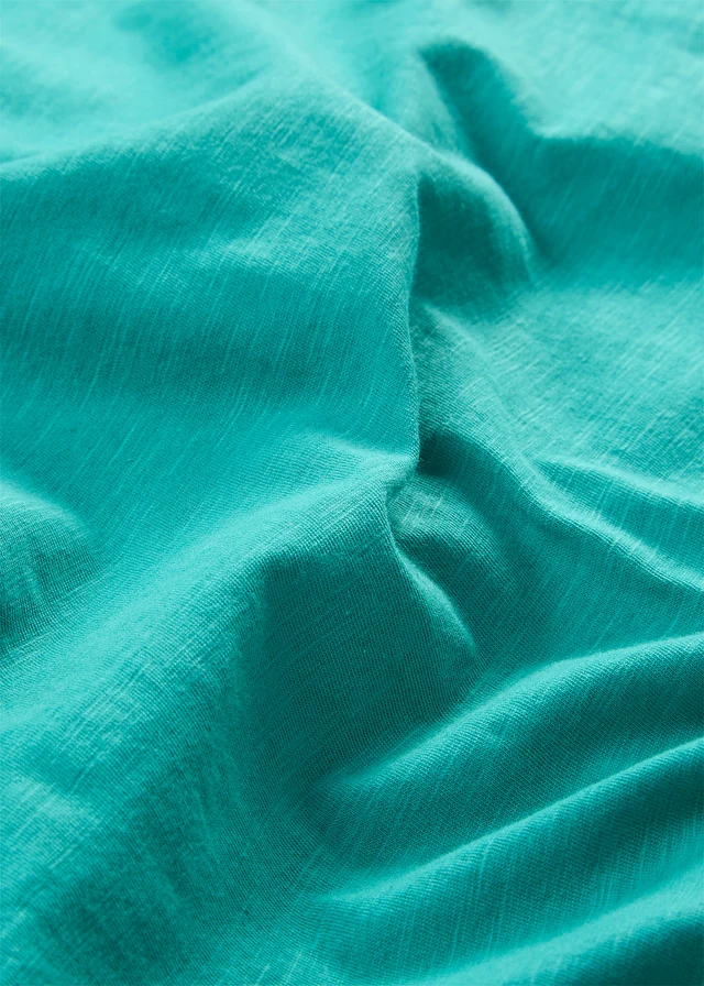 Jersey jurk met biologisch katoen • mat turkoois • product-page.page-title-suffix