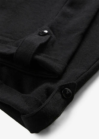 3/4 legging met turn-ups • zwart • bonprix online shop