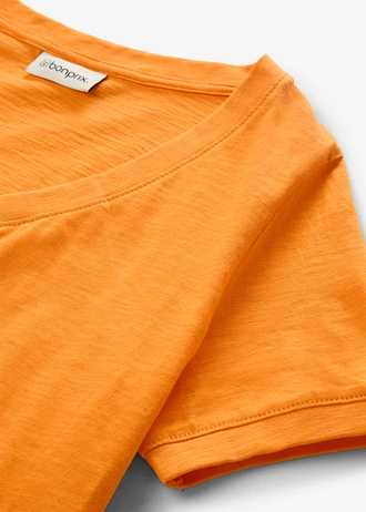 T-shirt van puur katoen • pompoen oranje • bonprix online shop