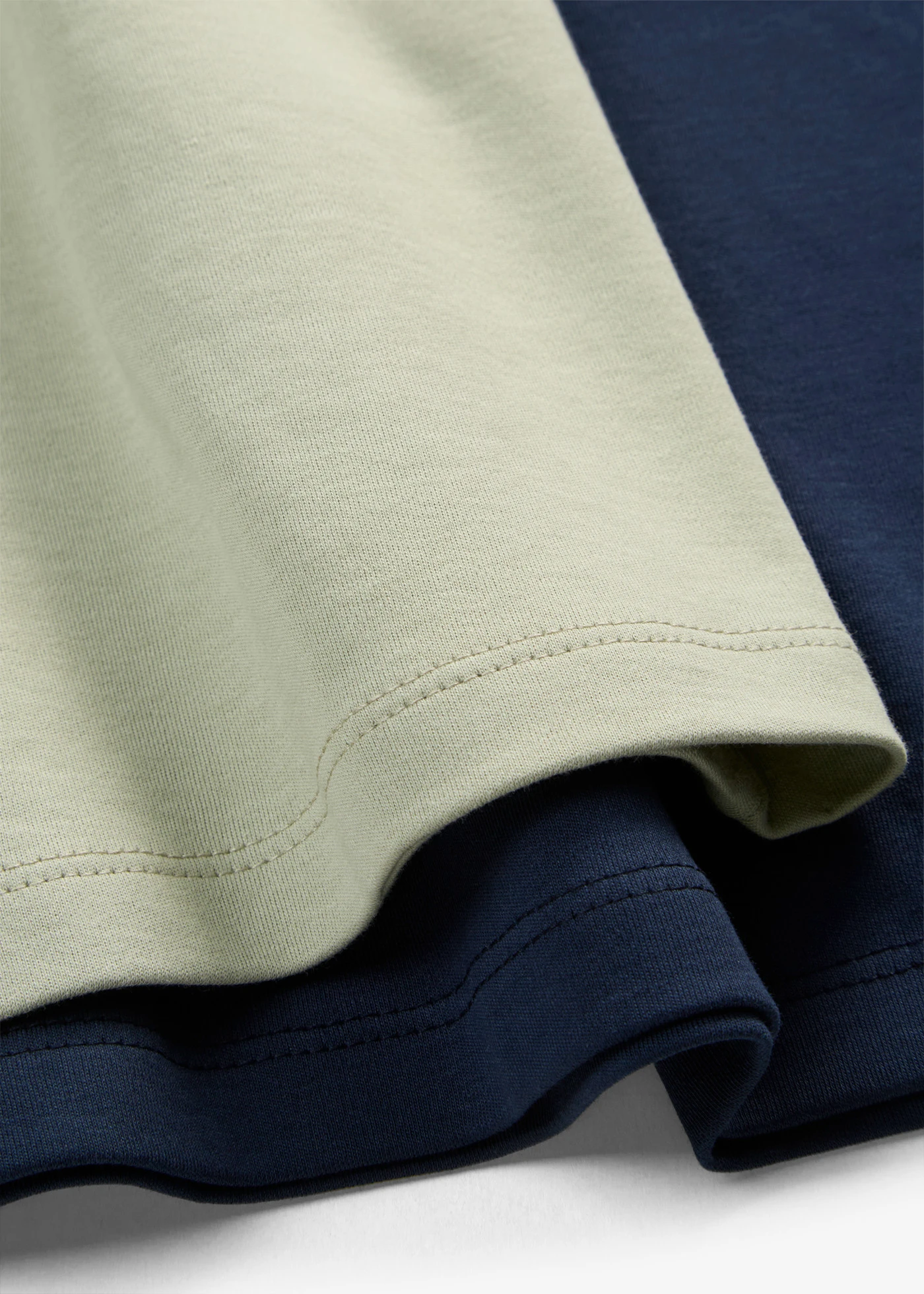 Rochie din tricot (2 buc.) • bleumarin + verde-stuf • magazin bonprix