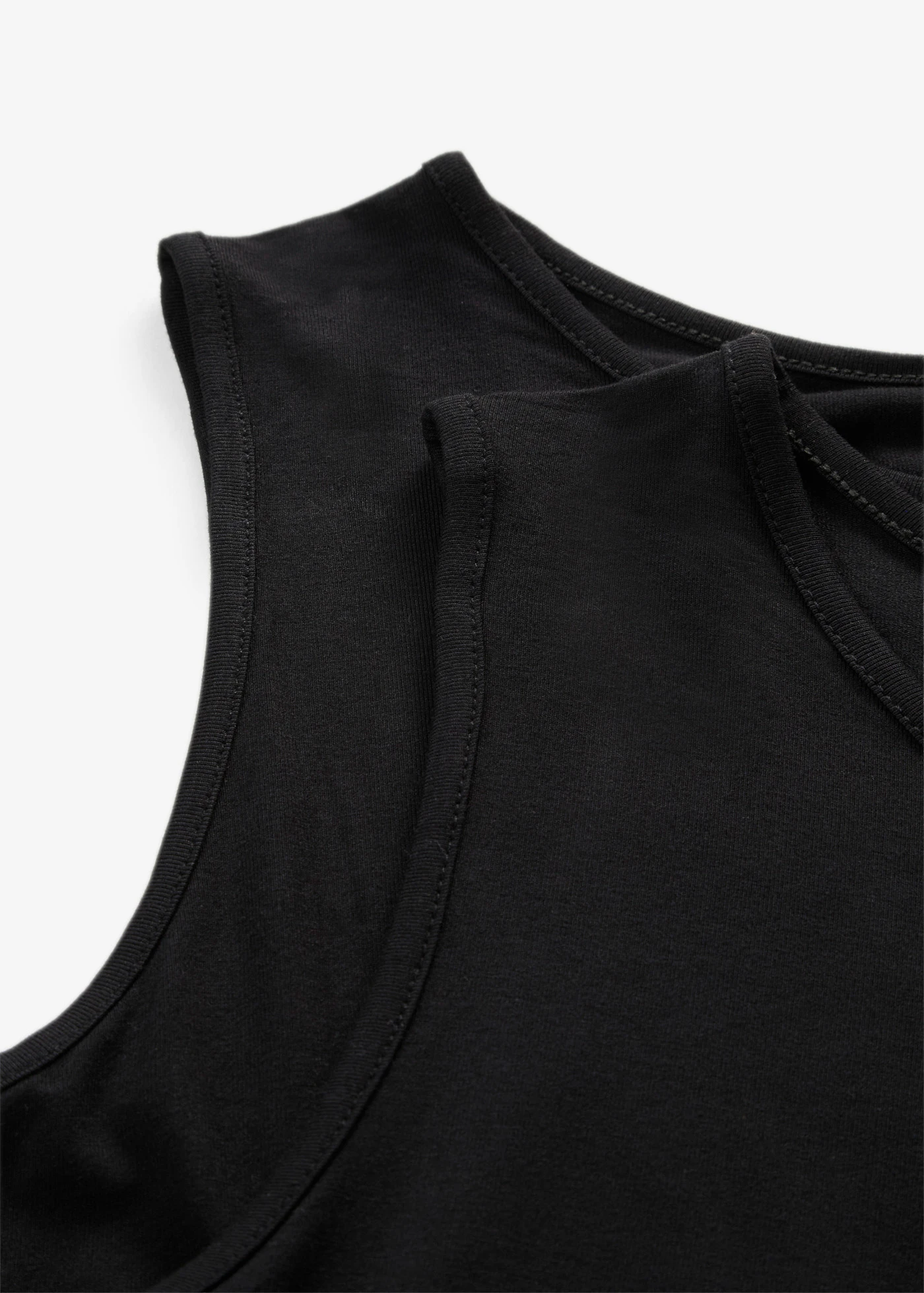 Lange top van zachte viscose (set van 2) • zwart • bonprix online shop