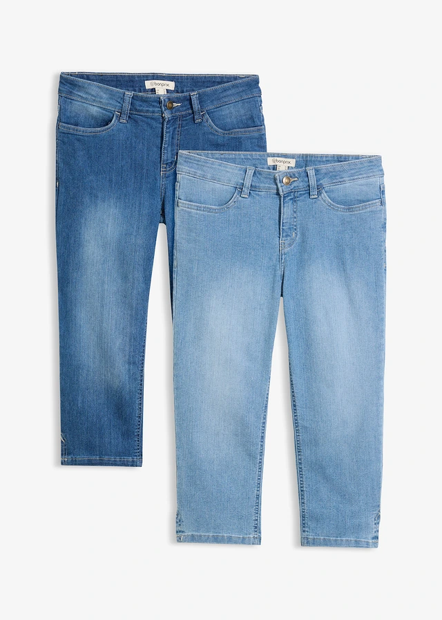 Lot de 2 jeans corsaire