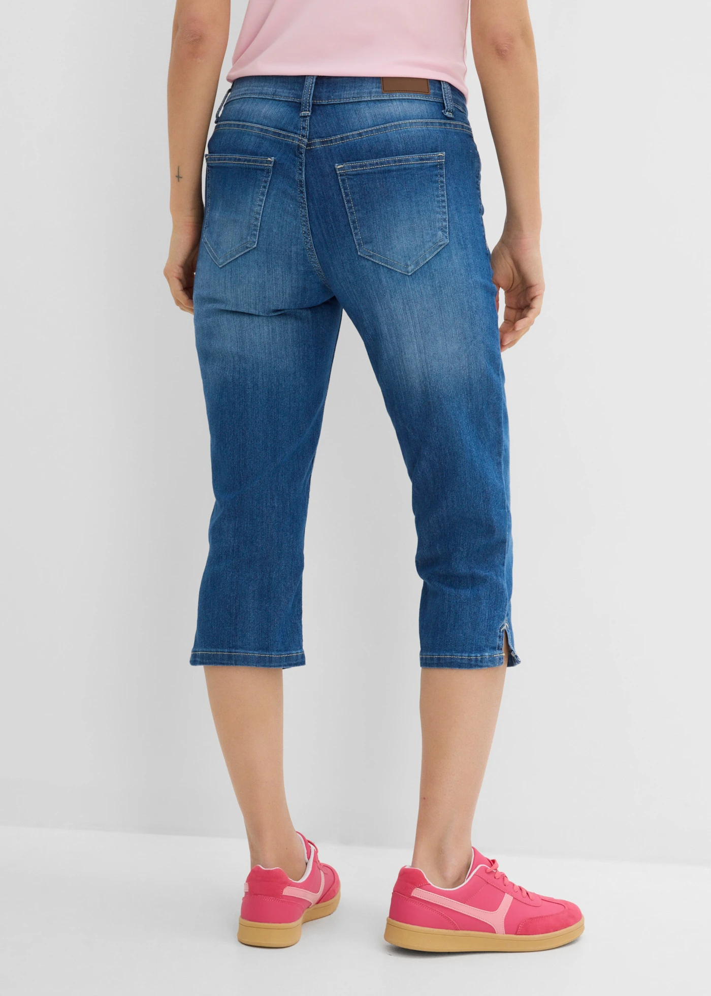 Capri jeans (set van 2) • blauw+lichtblauw used • bonprix online shop