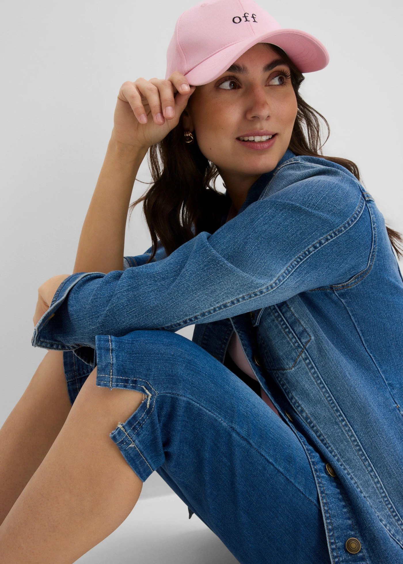 Lot de 2 jeans corsaire • bleu + bleu clair used • Boutique bonprix