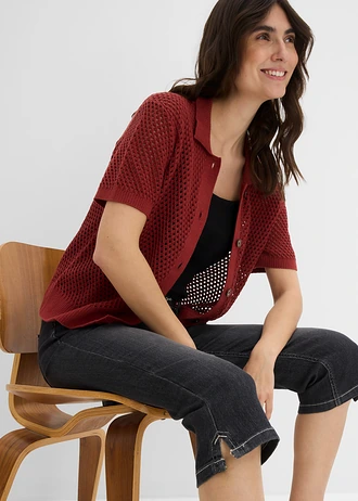 Capri jeans (set van 2) • lichtgrijs+zwart used • bonprix online shop