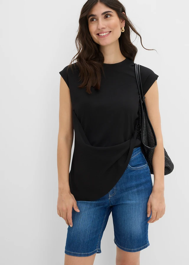 Bermuda en jean, taille mi-haute • bleu denim used • product-page.page-title-suffix