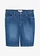 Džínsové bermudy, Mid Waist, farba: modrá denim used