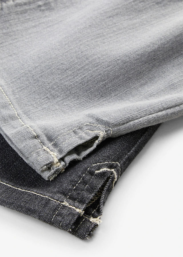 Lot de 2 jeans corsaire • gris clair + noir used • product-page.page-title-suffix