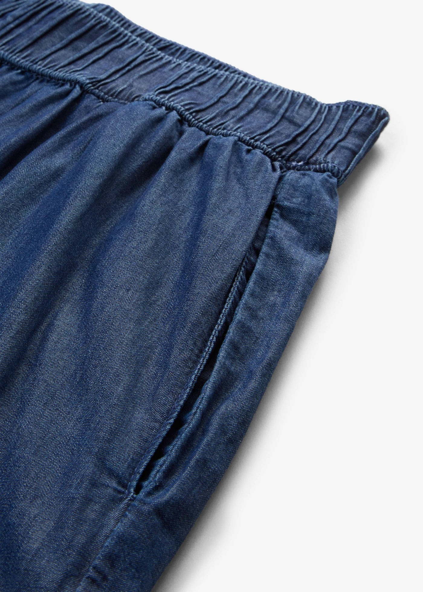 Jeansy wide leg, wysoki stan, krótsza nogawka • niebieski denim • sklep bonprix