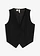 Gilet sans manches en Interlock, Couleur: noir