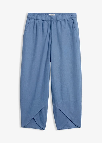 3/4 broek in een lichte linnenmix