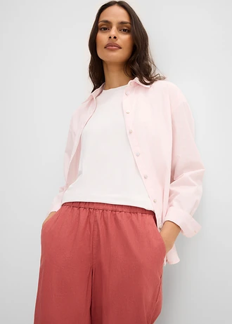 3/4 broek in een lichte linnenmix • wolwit • bonprix online shop