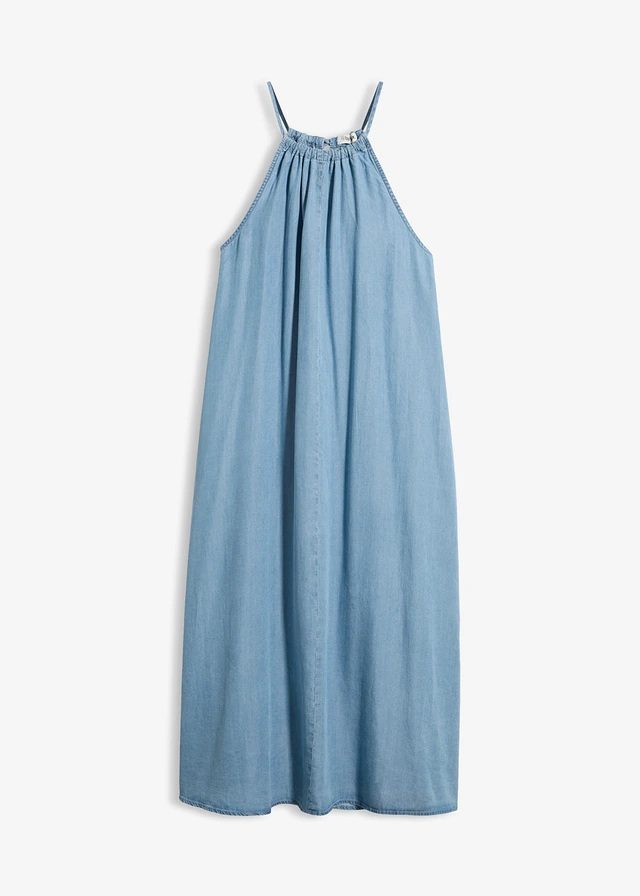 Rochie blugi din lyocell fluid