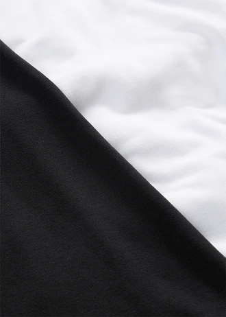 Lange top van zachte viscose (set van 2) • wit/zwart • bonprix online shop