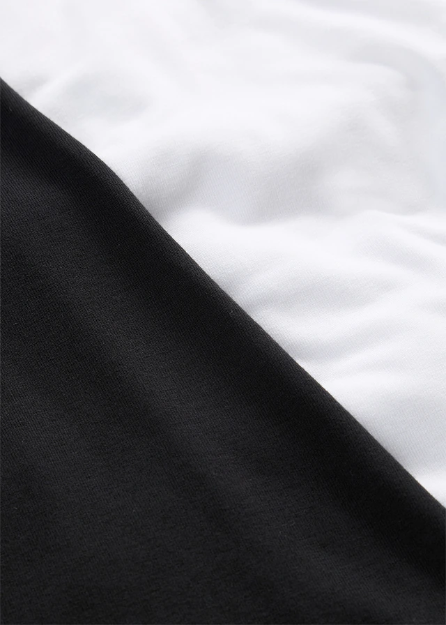 Lange top van zachte viscose (set van 2) • wit/zwart • product-page.page-title-suffix