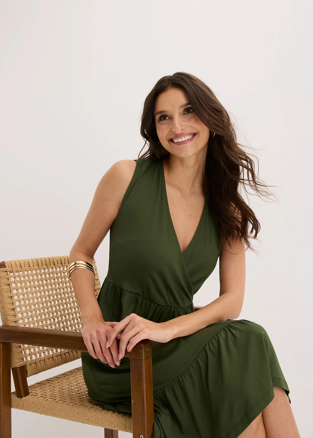 Robe en jersey viscose • olive • product-page.page-title-suffix