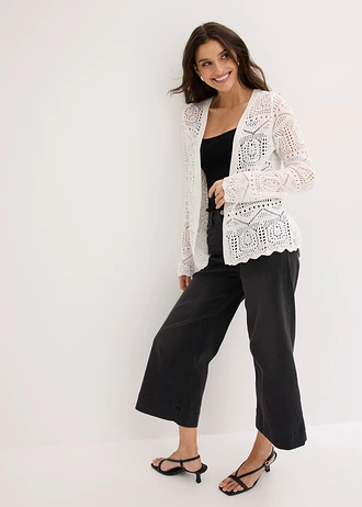 Ajour vest, Kleur: wit