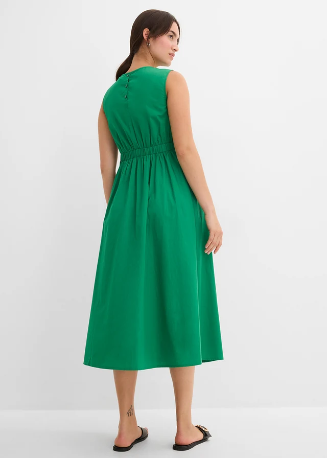 Robe midi 100% coton • vert aventurine • product-page.page-title-suffix