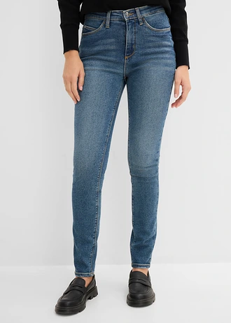 Skinny jeans, high waist, Kleur: blauw denim