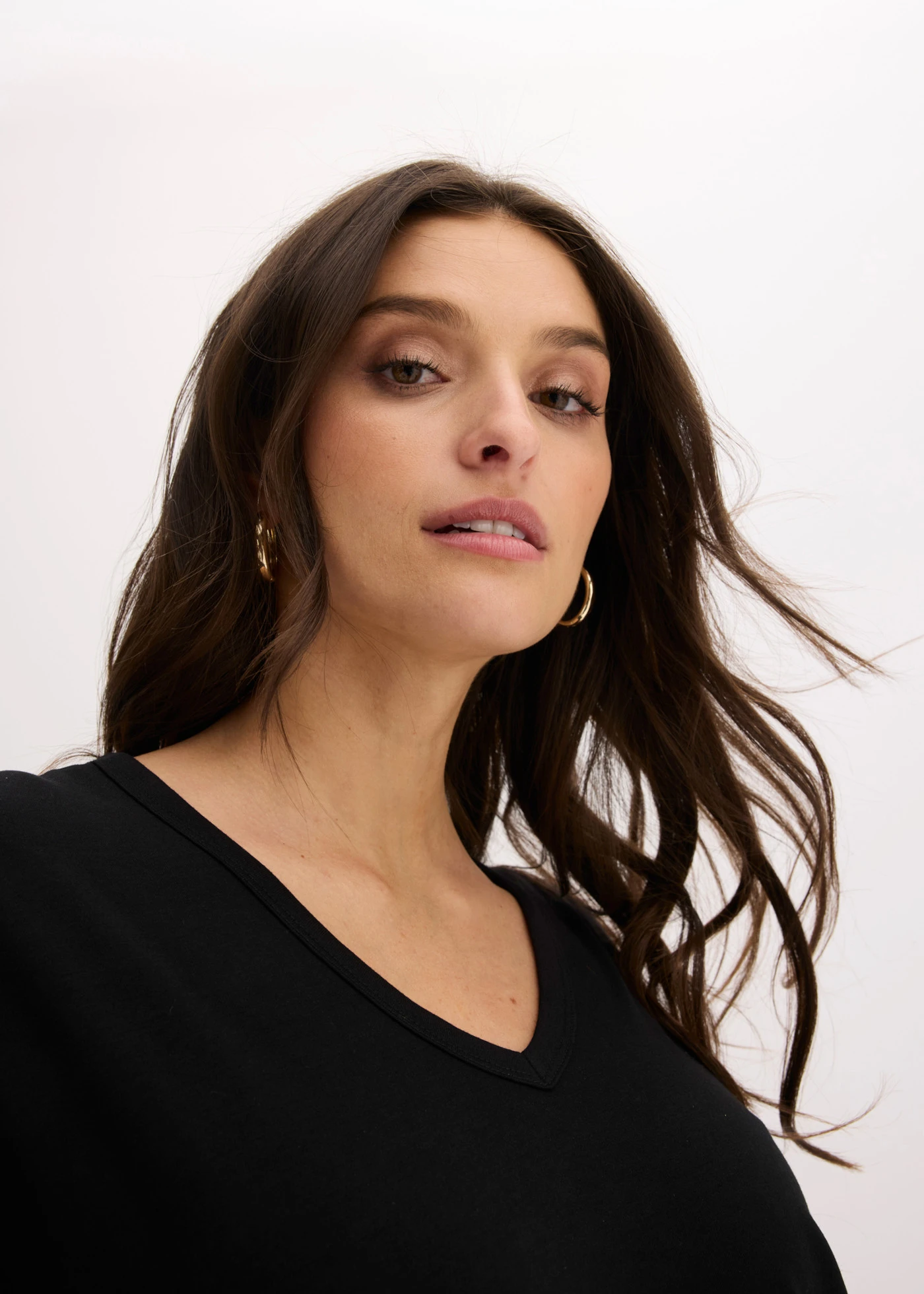 Shirt van viscose • zwart • bonprix online shop