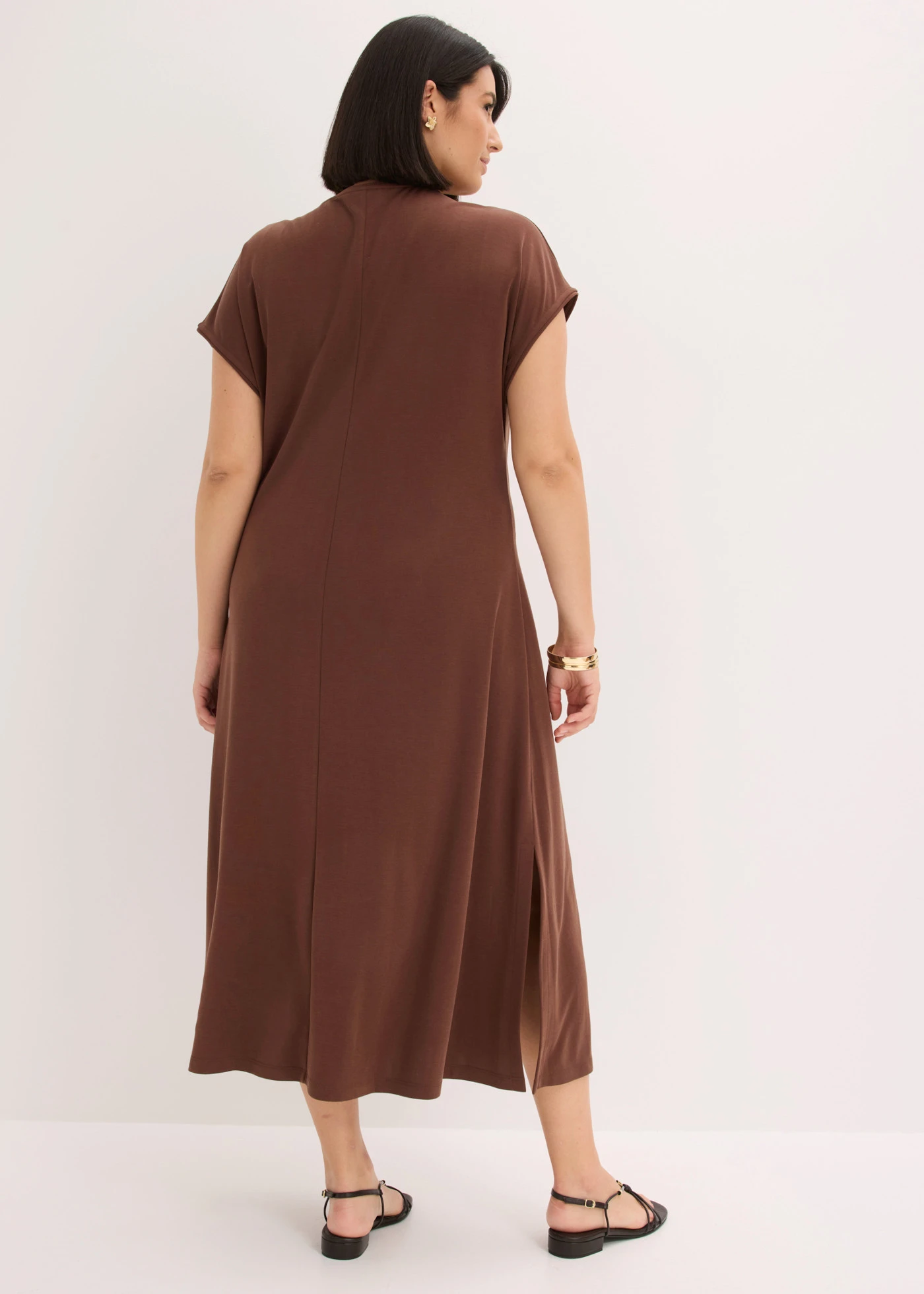 Tunikové šaty s výšivkou • hnedá plus size • obchod bonprix