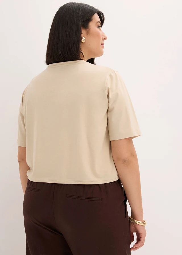 Boléro en jersey, Couleur: sable clair