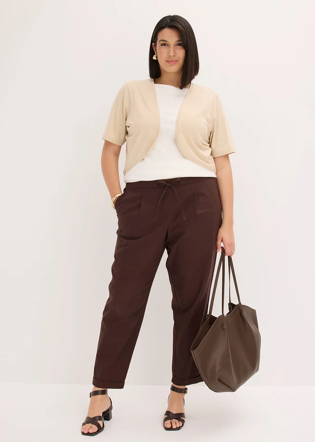 Boléro en jersey, Couleur: sable clair