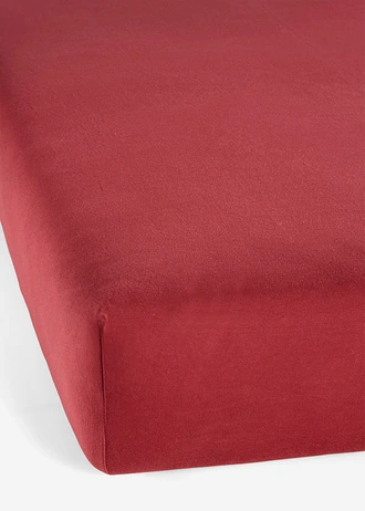 Jersey hoeslaken, Kleur: roodbruin